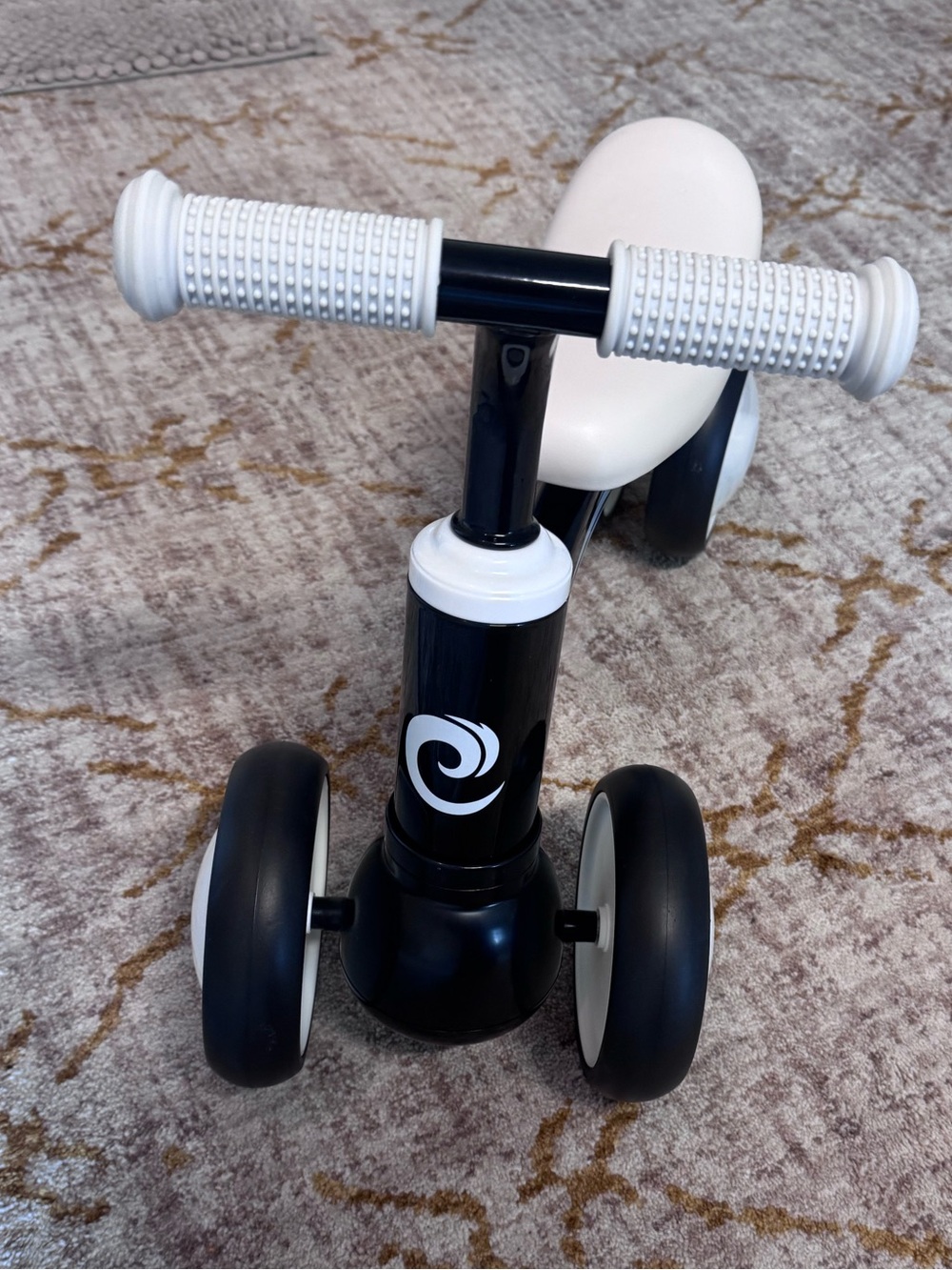 Kids Balance Ride-On Scooter β Black and White